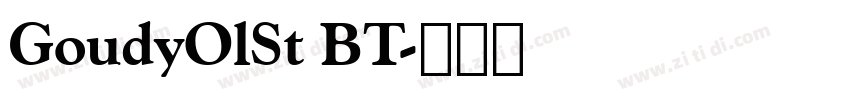 GoudyOlSt BT字体转换